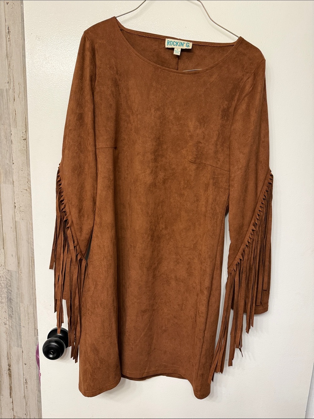 Rockin' C Brown Suede Fringe Women’s Dress